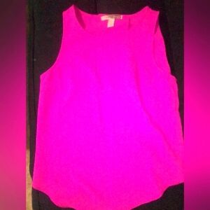 Vibrant Pink Sleeveless Top Size Small Forever 21 Open Back Brand New Wo Tags